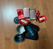 尚言坊快客杯旅行茶具套装便携式包泡茶功夫茶杯一壶二杯户外茶壶小套装 3-孔雀绿-山海快客杯(一壶四杯) 实拍图