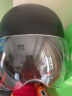 戈凡3C认证电动车头盔夏季防晒半盔男女电瓶摩托车安全头盔防晒防风帽 222雅黑3C认证 实拍图