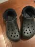 卡骆驰（CROCS）贝雅暖绒克骆格洞洞鞋|206633 黑/黑-060   39 (240mm)   实拍图