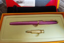 毕加索（pimio）钢笔916A成人商务办公男女生学生用练字硬笔书法美工礼盒套装送礼生日礼物礼品 紫色金夹（0.38暗尖+0.5直尖）双笔头 晒单实拍图