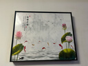 柳莺花燕免打孔电表箱装饰画现代简约客厅餐厅挂画电闸箱配电箱遮挡壁画 锦鲤送福 55X45遮挡45X35表箱 上掀款 实拍图