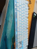 狼途（LANGTU） 游戏有线机械手感键盘鼠标套装（超薄静音键盘 键鼠套装 笔记本电脑办公键盘  ） 银白冰蓝光 实拍图