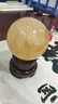 晶蕊世家天然黄色方解石球摆件黄色水晶球摆件原石打磨水晶球摆件冰洲石球 精选直径6厘米 实拍图