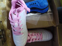 亿步仑（YIBULUN）女子粉色足球鞋儿童碎钉球鞋女TF中小学生足球训练鞋运动鞋女钉鞋 0999白粉碎丁 36 实拍图