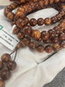 妍韵珠宝半沉水级黄花梨手串正品108颗虎斑纹佛珠把件男女款手链8MM重30克 实拍图