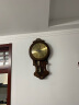 凯恩斯（KAIENSI） 挂钟客厅钟表欧式复古时钟摇摆石英钟表电波创意木质挂表家用 1340GL数字金属盘-进口丽.声机芯 16英寸 实拍图