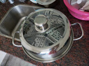 GEEGO蒸汽锅304不锈钢桑拿锅家用蒸海鲜的蒸锅商用电磁炉蒸汽火锅汤锅 加厚304钢蒸汽锅 28cm 实拍图