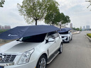 迈牛 全自动汽车移动车篷遮阳伞车衣罩智能遥控车棚电动折叠防晒隔热 全自动藏青（长5.2米*宽2.4米） 全车型通用 实拍图