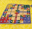 麦宝创玩儿童地毯飞行棋游戏垫爬行垫子聚会外出桌游趣味玩具 180*120*0.3cm轨道单面飞行棋垫+棋子 实拍图