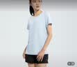 361°运动套装男春夏季跑步短袖基础舒适速干健身训练衣服 【女款】凝雾蓝/基础黑 4XL 实拍图