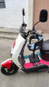 爱玛（AIMA）铅酸（石墨烯）超长续航豪华成人踏板时尚学生双人智能电动摩托车 沥青灰-带靠背72V20AH六块电池 实拍图