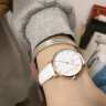 丹尼尔惠灵顿（DanielWellington）DW女表金边白色皮质表带28mm白盘欧美简约风生日礼物DW00100249 实拍图