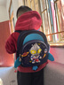 帝侯幼儿园书包男童奥特曼书包幼儿园男孩可爱卡通宝宝女童小班中班防 深蓝色(1-3岁) 实拍图