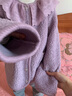 戴维贝拉（DAVE＆BELLA）儿童外套羊羔绒秋冬新款女童开衫小童衣服宝宝童装女孩外衣 丁香紫【现货】 120 cm（建议身高110-120cm） 实拍图