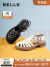 百丽平底猪笼鞋女商场同款牛皮休闲罗马凉鞋Z3W1DBL3预售 黑色 39 晒单实拍图