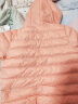 鸿星尔克（ERKE）童装男童中大童防风外套保暖时尚百搭户外运动羽绒服外套 桑橙粉 140 实拍图