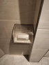 沃福友卷纸盒卫生间家用挂壁式免打孔创意防水厕所纸巾置物架浴室卷纸筒 升级款灰色 实拍图