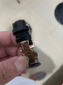 智盛手表带男真皮智盛表带适用天梭表带浪琴表带卡西欧天王dw阿玛尼飞亚达欧米茄依波路精工男女士配件 玫金蝴蝶扣-黑皮黑线 20mm 实拍图