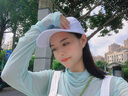 杨饰公子帽子男女韩版潮网红鸭舌帽学生休闲户外新款运动棒球帽时尚情侣嘻哈防晒帽子遮阳帽女 白色 均码(35-59cm) 实拍图