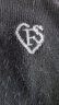 FANSILANEN范思蓝恩22FS4446时尚休闲字母设计感针织开衫冬装内搭上衣 黑色 M 晒单实拍图
