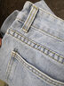 牵魅牛仔裤男薄款宽松韩版潮流百搭学生休闲夏季阔腿九分裤子 浅蓝 M 实拍图
