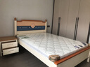 本色熊 儿童床男孩公主床女孩实木床地中海风格小学生青少年单人床 实木床+床头柜1个+10cm床垫（6D提花椰棕） 1.5米*2.0米 实拍图