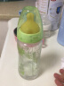 NUK德国进口 婴儿宽口玻璃奶瓶新生儿耐高温彩色奶瓶120\/240ml 粉色240ml(0-6硅胶)+3赠品 实拍图
