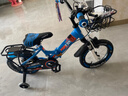 永久儿童自行车可折叠男女孩2-3-4-6-10岁脚踏车中小童宝宝童车 蓝 【避震辐条轮＋闪光辅轮】可折叠 14寸 实拍图