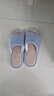 果洛菲亚麻拖鞋男春秋室内家居家用地板情侣麻布拖鞋 藏青色2021 40-41  实拍图