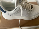 海澜之家HLA男鞋百搭舒适小白男增高板鞋男潮流休闲鞋男 M041 白蓝色 39 实拍图