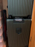 世界地理德国行李箱男女26英寸铝框旅行箱杯架拉杆箱万向轮密码箱 英伦绿 实拍图