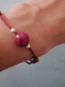 初缘朱砂手链男女款925银珠红绳脚链情侣款手绳马年礼物送老婆男女友 【简约款】紫砂手链款-枣红绳 实拍图