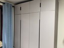 顾家家居（KUKA）顾家木艺 衣柜 现代简约ENF级储物柜子衣橱趟门卧室家具 PT8020GY 2门衣柜B款-0.8米 带顶柜-总高2.4米 实拍图