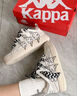 Kappa卡帕男鞋情侣面包鞋男2026春夏新款小白鞋子男休闲运动鞋厚底板鞋 冬日白/安哥拉白/黑色 37 实拍图