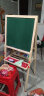 QZMTOY巧之木实木双面磁性升降画板写字板黑板白板早教绘画工具文具画架 实拍图