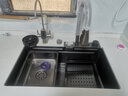 GOFU高赋-G18瀑布出水水槽不锈钢厨房大单槽多功能洗菜池洗菜盆洗碗槽 G18[水槽6846A] 实拍图