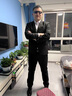 法蒙泽西服套装男士三件套商务职业正装小西装男结婚新郎上班修身外套男 黑色西服+西裤+马甲+衬衫+大礼包 4XL【155-170斤】 实拍图