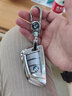 沃霆宝马3系X3/X1/X5/X7钥匙包1系530li全包壳5系7系刀锋男女钥匙扣套 A款（电光银+金属扣） 实拍图