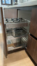 悍高（HIGOLD）多功能抽屉式拉篮304不锈钢碗柜拉篮厨房橱柜调味地柜配阻尼导轨 450柜体(配阻尼滑轨) 实拍图