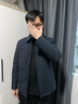 沙驰（SATCHI）男士夹克行政干部款秋冬新款翻领新商务外套男【防泼水】 藏青 XL 52/180 实拍图