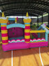 博士豚充气城堡家用淘气堡蹦床小型儿童室内充气跳床滑梯户外摆摊游乐园 72060-棒棒糖( 双气垫款 ) 实拍图
