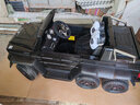 好来喜（Haolaixi）奔驰大g儿童电动汽车四轮遥控越 野宝宝玩具车可坐大人双人小孩车 顶配黑：全功能+软轮+备用电瓶 实拍图