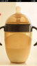 世喜奶瓶6个月以上婴儿仿母乳硅胶奶瓶断奶大棕瓶240ml带手柄重力球 实拍图