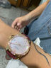 卡罗莱（CALUOLA）全自动机械表 女士手表 女表真皮带精钢带镶钻时尚简约经典防水潮流机械腕表 金粉皮带 锦上添花 CA1193 实拍图
