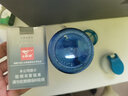 乐扣乐扣运动水杯塑料杯便携学生700ml大容量创意防漏随手杯茶杯 蓝色（带滤网）500ml 实拍图
