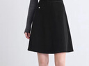 百图betu女装秋冬新款半身裙撞色线设计百搭短裙裙子女2410T73 黑色 S 实拍图
