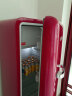 哈士奇（HCK）281L复古冰箱单门大容量冷藏冷冻彩色家用七档温控网红冰箱BC-130GGA 热力红 实拍图