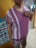 俞兆林（YUZHAOLIN）母亲节妈妈夏装套装中老年女装时尚休闲老人针织衫上衣半袖两件套 皮粉（单上衣） 2XL （100-120斤） 实拍图