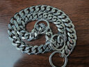 AYOUA赛级316L不锈钢P链钛钢大型犬狗项圈P绳训犬边牧德牧马犬六面抛光 线径4MM*55CM长（加粗款） 实拍图