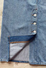 TOMMY JEANS【高腰长裙】春夏女装纯棉美式复古蓝色水洗开叉牛仔半身裙 牛仔蓝1AB S 26 实拍图